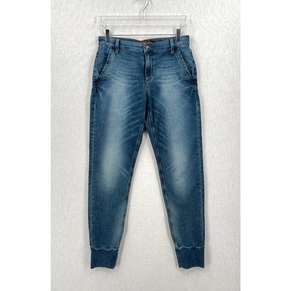 Joe's Jeans Denim - JOES JEANS Jogger Jean Womens Small Blue Tapered Track Mid Rise Comfort Pockets